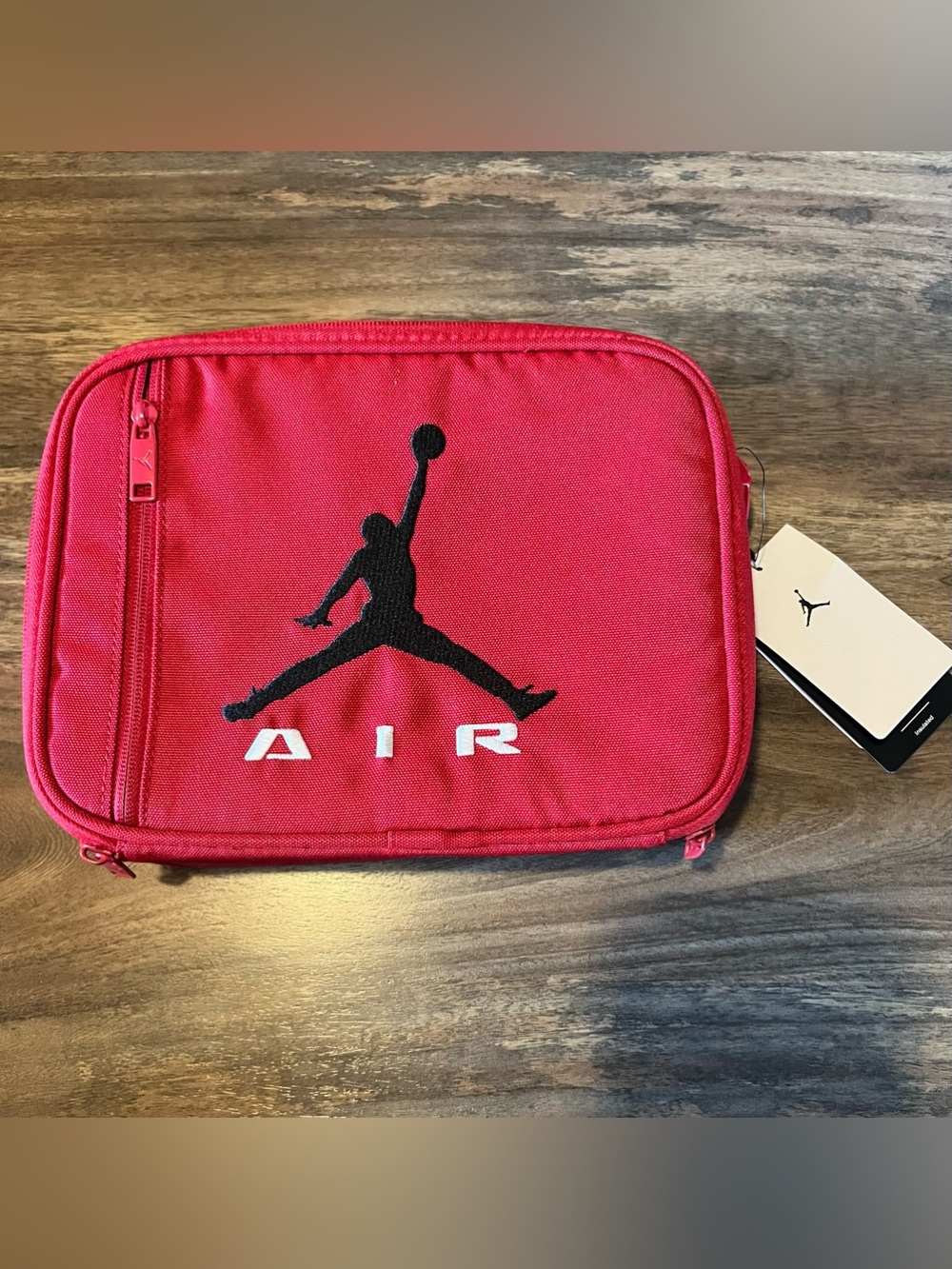 Jordan Red AIR Toiletry Pouch with Jumpman Logo